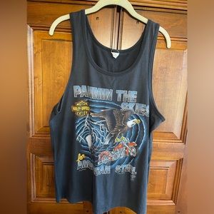 Vintage 1988 HARLEY DAVlDSON OFFICIAL LICENSED Made in U.S.A tank top!